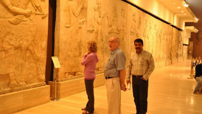 Geoff Hann in the Iraq Museum [photo credit: Karen Dabrowska]